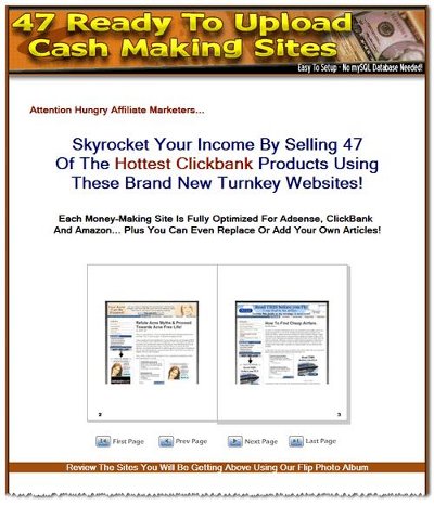 47 ready to upload cash making sites